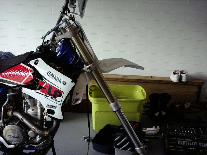 How to lower the forks on a YZ450 SuperMoto Junkie